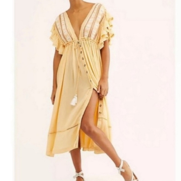 Free People Will Wait for you Midi dress - Picture 4 of 10